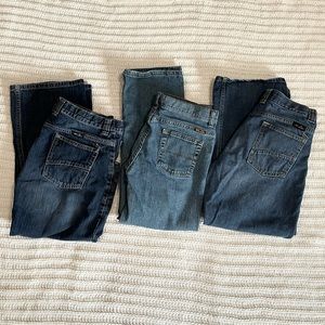 Wrangler Boys Jeans 14 Husky Lot of 3